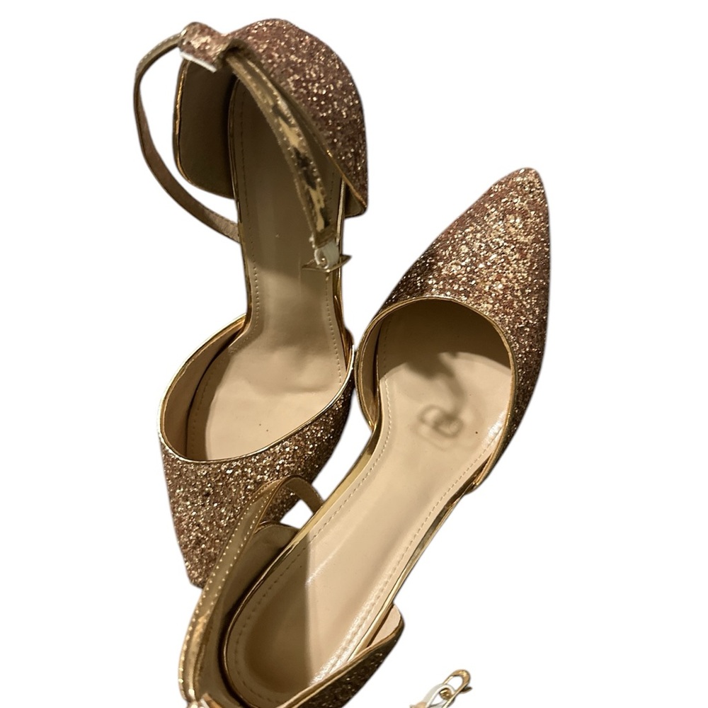 Women gold heels